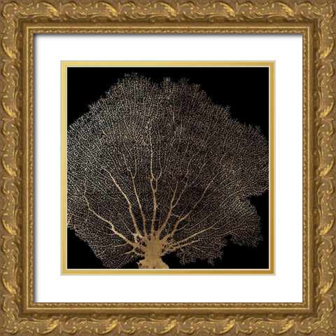 Honey Comb Coral II Gold Ornate Wood Framed Art Print with Double Matting by Wilson, Aimee