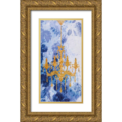Louis Chandelier I Gold Ornate Wood Framed Art Print with Double Matting by Wilson, Aimee