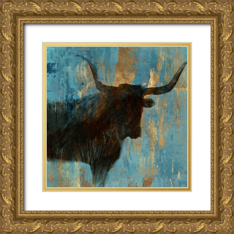 Bison I Gold Ornate Wood Framed Art Print with Double Matting by Wilson, Aimee