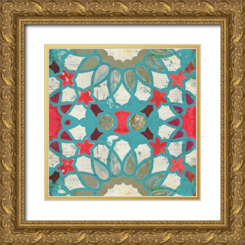 Folky I Gold Ornate Wood Framed Art Print with Double Matting by Wilson, Aimee