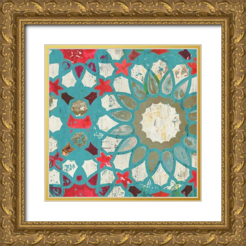 Folky II Gold Ornate Wood Framed Art Print with Double Matting by Wilson, Aimee