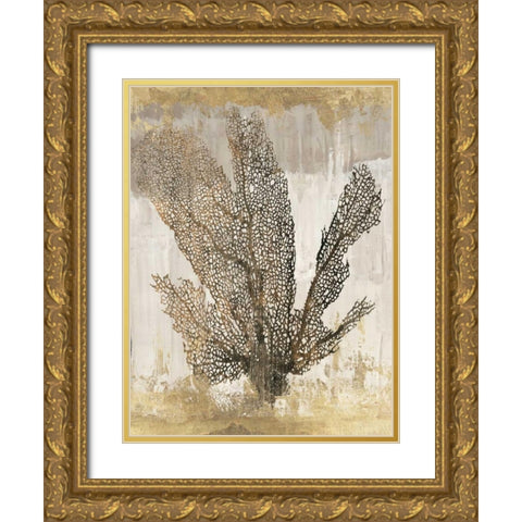 Coral Splendor I Gold Ornate Wood Framed Art Print with Double Matting by Wilson, Aimee