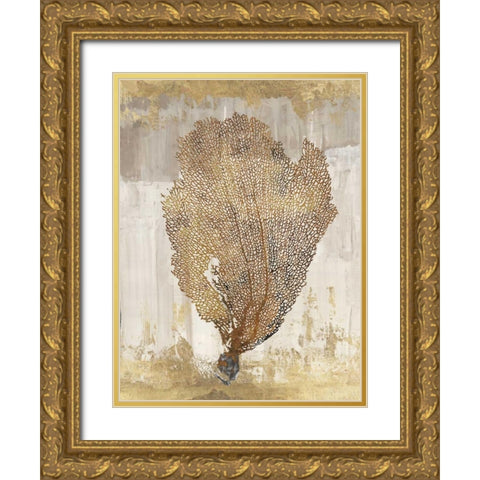 Coral Splendor III Gold Ornate Wood Framed Art Print with Double Matting by Wilson, Aimee