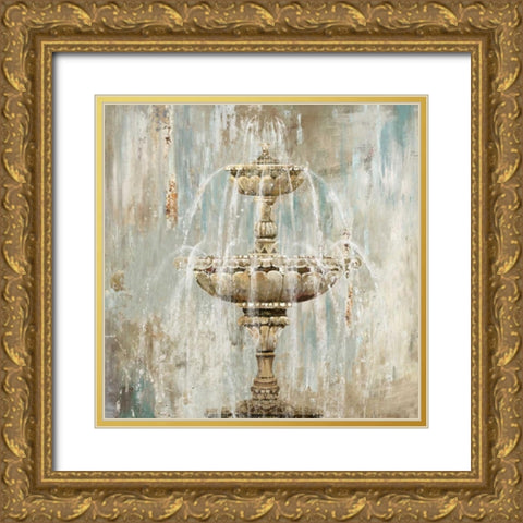 Fountain Gold Ornate Wood Framed Art Print with Double Matting by Wilson, Aimee