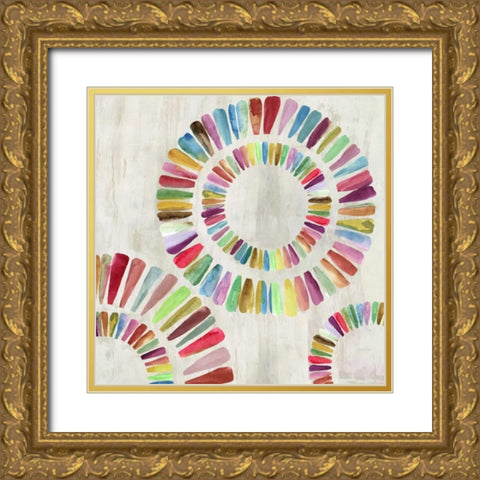 Fun Rings II Gold Ornate Wood Framed Art Print with Double Matting by Wilson, Aimee