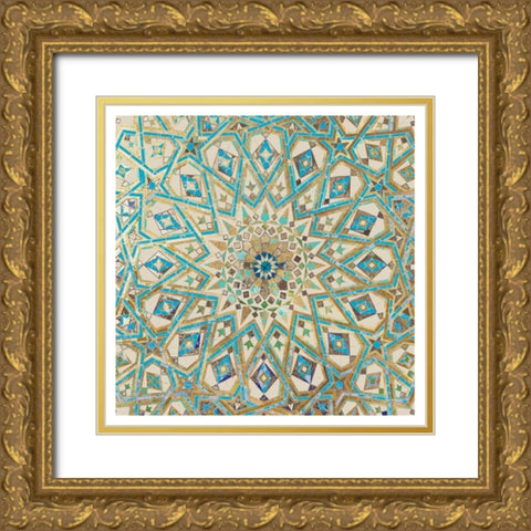 Cool Mosaic I Gold Ornate Wood Framed Art Print with Double Matting by Wilson, Aimee