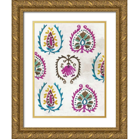 Pattern II Gold Ornate Wood Framed Art Print with Double Matting by Wilson, Aimee