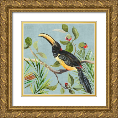 Paradise Toucan II Gold Ornate Wood Framed Art Print with Double Matting by Wilson, Aimee