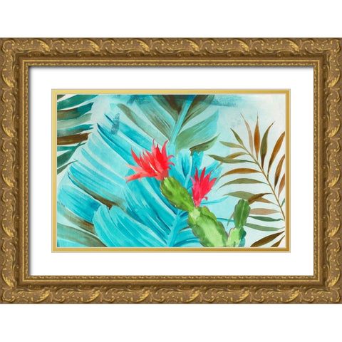 Tropical Mixing Gold Ornate Wood Framed Art Print with Double Matting by Wilson, Aimee