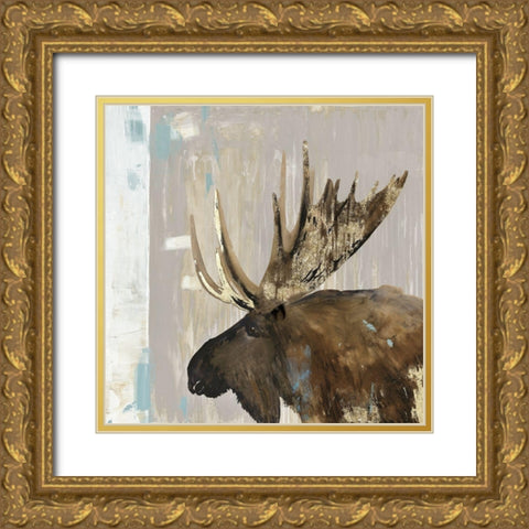 Moose Tails I Gold Ornate Wood Framed Art Print with Double Matting by Wilson, Aimee