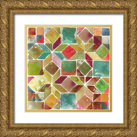 Tessellation II  Gold Ornate Wood Framed Art Print with Double Matting by Wilson, Aimee