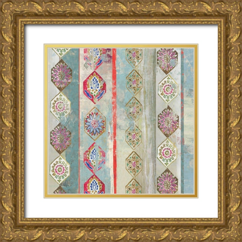 Painted Wood I  Gold Ornate Wood Framed Art Print with Double Matting by Wilson, Aimee