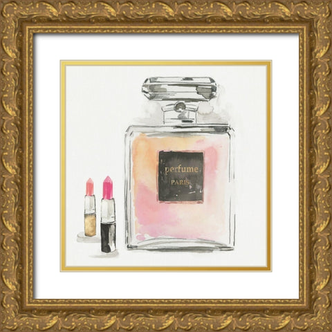 Perfume Paris III  Gold Ornate Wood Framed Art Print with Double Matting by Aimee Wilson