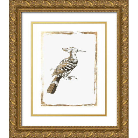 Golden Bird I  Gold Ornate Wood Framed Art Print with Double Matting by Wilson, Aimee