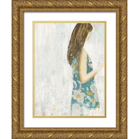 Chloe Gold Ornate Wood Framed Art Print with Double Matting by Wilson, Aimee