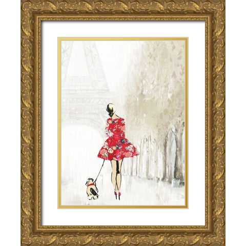 Admiration Gold Ornate Wood Framed Art Print with Double Matting by Wilson, Aimee