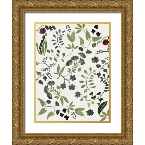 Rebloom Gold Ornate Wood Framed Art Print with Double Matting by Wilson, Aimee