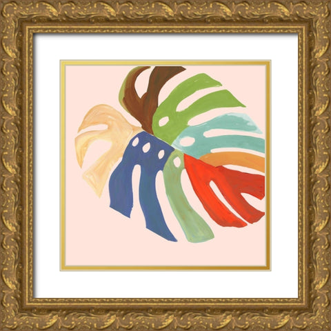 Rainbow Fern II Gold Ornate Wood Framed Art Print with Double Matting by Wilson, Aimee