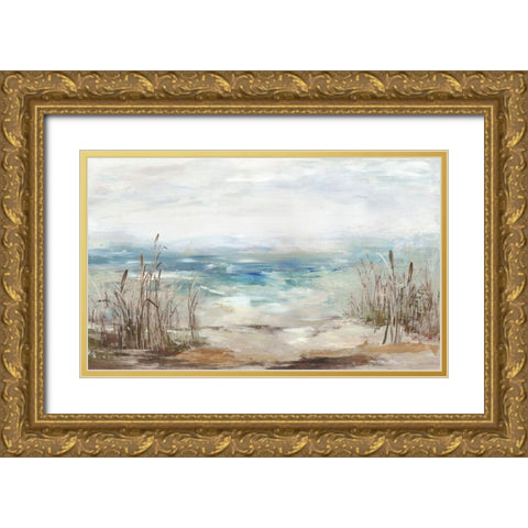 Waves From A Distance Gold Ornate Wood Framed Art Print with Double Matting by Wilson, Aimee