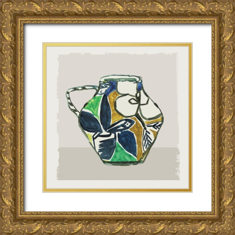 Picasso Vase II Gold Ornate Wood Framed Art Print with Double Matting by Wilson, Aimee