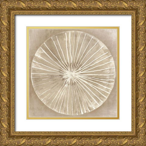 Emboss Beauty I  Gold Ornate Wood Framed Art Print with Double Matting by Wilson, Aimee