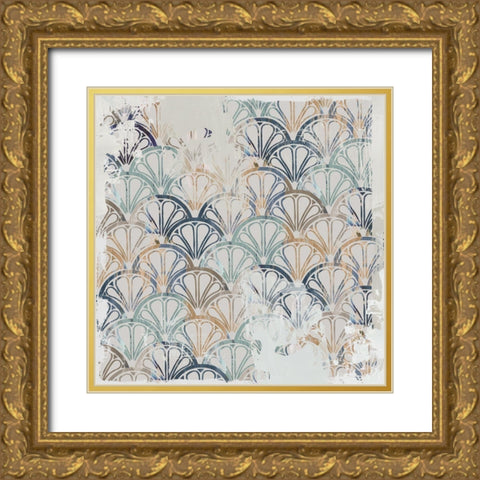 Broken Tile II  Gold Ornate Wood Framed Art Print with Double Matting by Wilson, Aimee