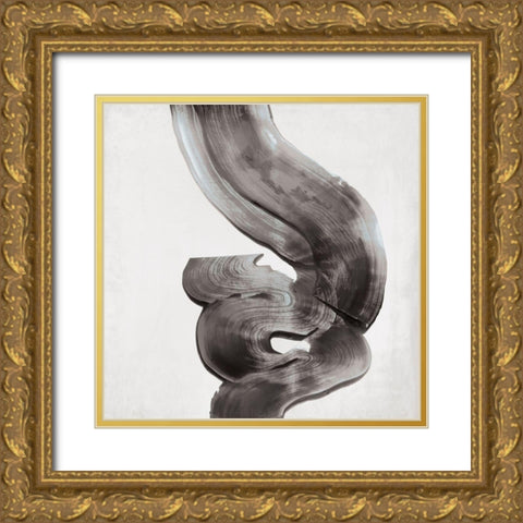 Outside II Grey Version Gold Ornate Wood Framed Art Print with Double Matting by Wilson, Aimee