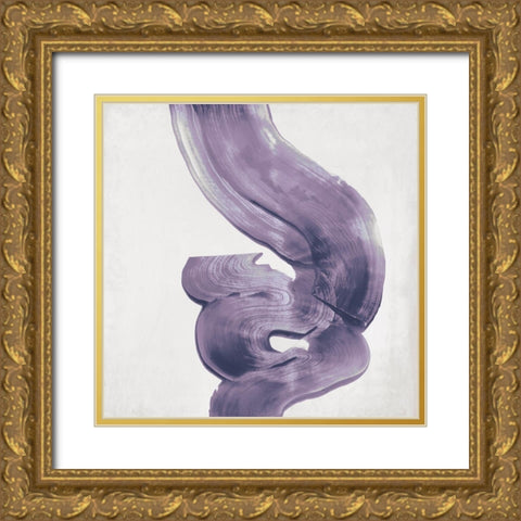 Outside II Lavender Version Gold Ornate Wood Framed Art Print with Double Matting by Wilson, Aimee