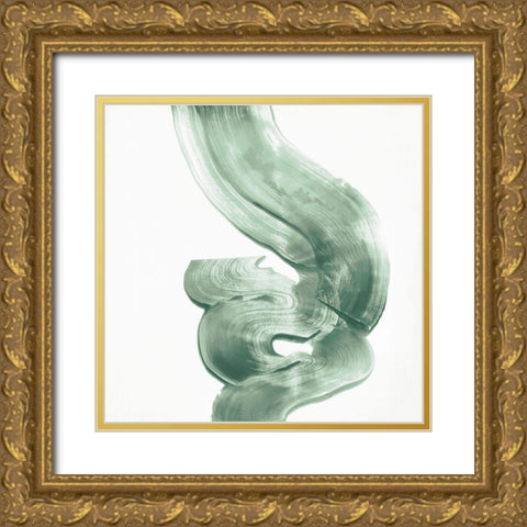 Outside II Mint Version Gold Ornate Wood Framed Art Print with Double Matting by Wilson, Aimee