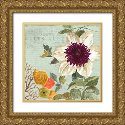 Shabby Chic - Mini Gold Ornate Wood Framed Art Print with Double Matting by Wilson, Aimee