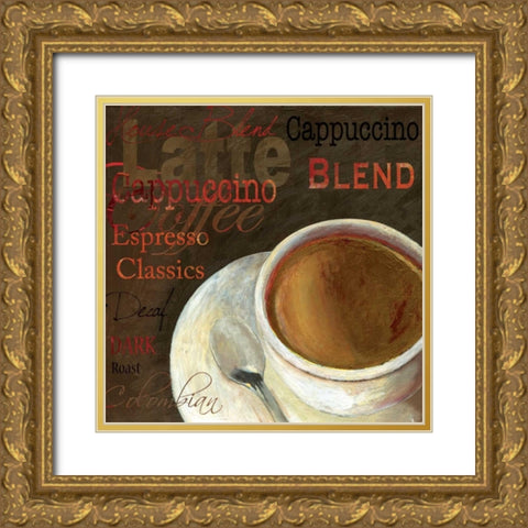 Capuccino - Mini Gold Ornate Wood Framed Art Print with Double Matting by Wilson, Aimee