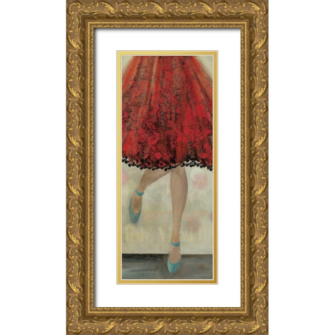 Lets Dance II Gold Ornate Wood Framed Art Print with Double Matting by Wilson, Aimee