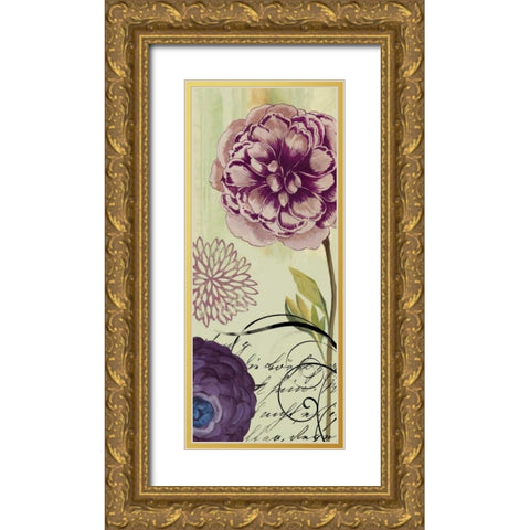 Lovely I - Mini Gold Ornate Wood Framed Art Print with Double Matting by Wilson, Aimee