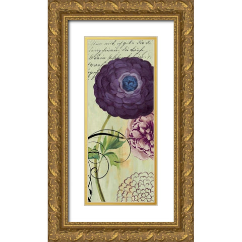 Lovely II - Mini Gold Ornate Wood Framed Art Print with Double Matting by Wilson, Aimee