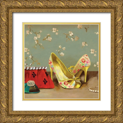 Accessories I - Mini Gold Ornate Wood Framed Art Print with Double Matting by Wilson, Aimee