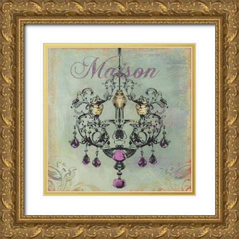 Maison - Mini Gold Ornate Wood Framed Art Print with Double Matting by Wilson, Aimee