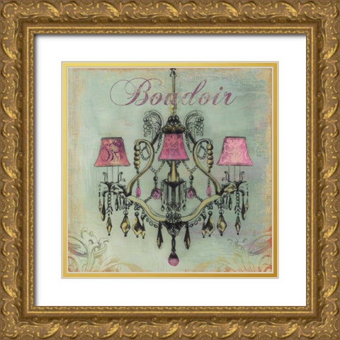 Boudoir - Mini Gold Ornate Wood Framed Art Print with Double Matting by Wilson, Aimee