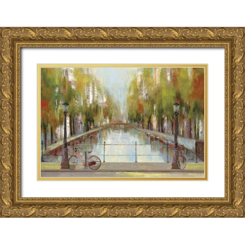 Stand by Me Gold Ornate Wood Framed Art Print with Double Matting by Wilson, Aimee