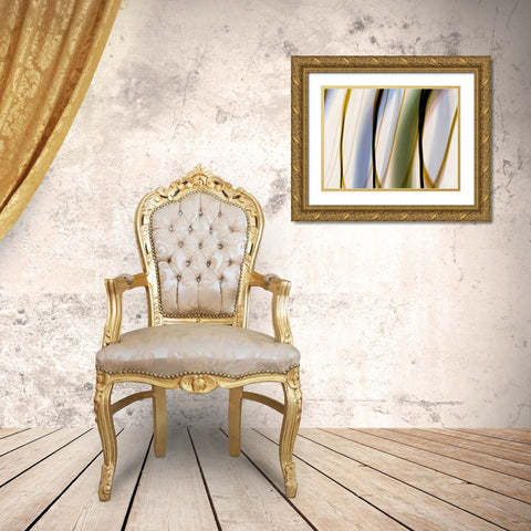 Silk Waves I Gold Ornate Wood Framed Art Print with Double Matting by Cooke, William