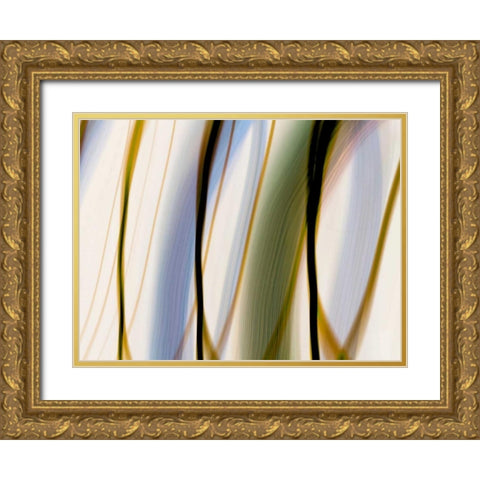 Silk Waves I Gold Ornate Wood Framed Art Print with Double Matting by Cooke, William