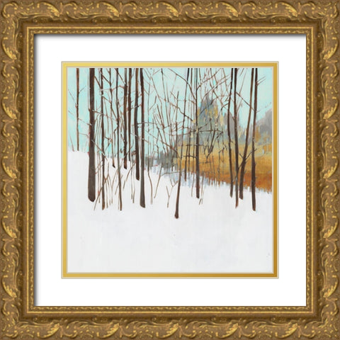 Winters Day I  Gold Ornate Wood Framed Art Print with Double Matting by Wilde, Susan