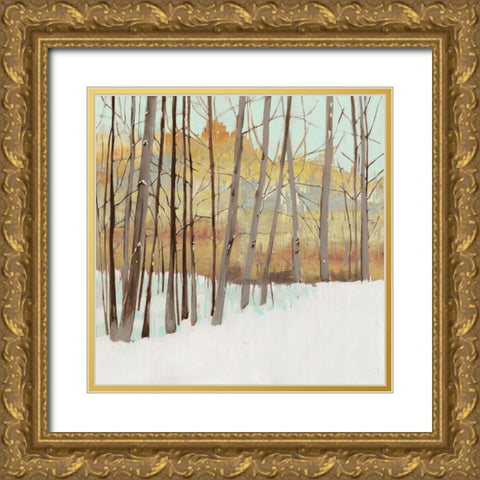 Winters Day II  Gold Ornate Wood Framed Art Print with Double Matting by Wilde, Susan