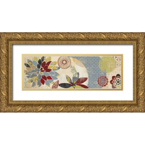 Arabesque I Gold Ornate Wood Framed Art Print with Double Matting by Wilson, Aimee