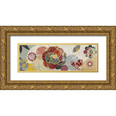 Arabesque II Gold Ornate Wood Framed Art Print with Double Matting by Wilson, Aimee