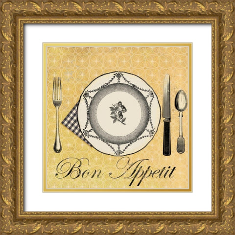 Appetit Gold Ornate Wood Framed Art Print with Double Matting by Wilson, Aimee