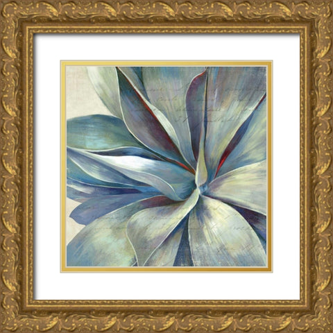 Succulence II - Mini Gold Ornate Wood Framed Art Print with Double Matting by Wilson, Aimee