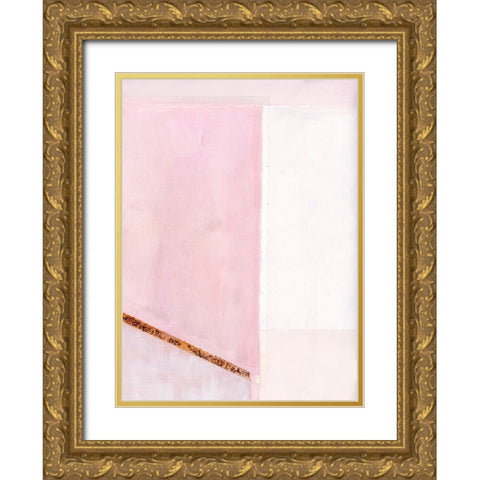 In Neutral III Gold Ornate Wood Framed Art Print with Double Matting by Cartissi