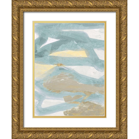 Pale Light II Gold Ornate Wood Framed Art Print with Double Matting by Cartissi