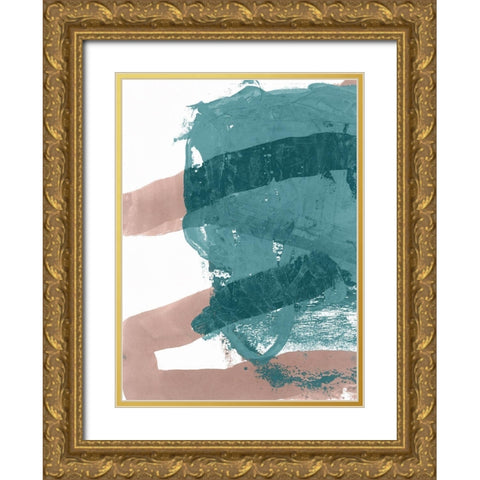 Bounce I  Gold Ornate Wood Framed Art Print with Double Matting by Cartissi