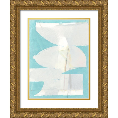 Carve I  Gold Ornate Wood Framed Art Print with Double Matting by Cartissi